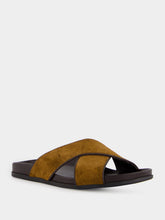 Manolo Blahnik Brown Suede Chiltern Sandals