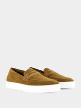 Manolo Blahnik Ellis Brown Suede Moccasins