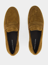 Manolo Blahnik Ellis Brown Suede Moccasins