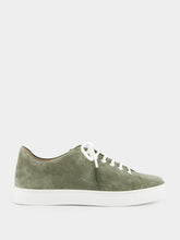 Manolo Blahnik Semanado Khaki Suede Lace-Up Sneakers