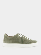 Manolo Blahnik Semanado Khaki Suede Lace-Up Sneakers