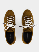 Manolo Blahnik Semanado Brown Suede Low Cut Sneakers