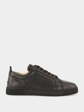 Christian Louboutin Louis Junior Black Leather Low-Top Sneakers