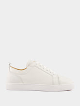 Christian Louboutin Louis Junior Flat Sneakers in White Calf Leather