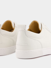 Christian Louboutin Louis Junior Flat Sneakers in White Calf Leather