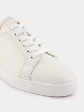 Christian Louboutin Louis Junior Flat Sneakers in White Calf Leather