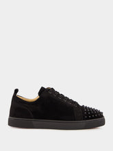 Christian Louboutin Black Louis Junior Spiked Sneakers