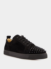 Christian Louboutin Black Louis Junior Spiked Sneakers