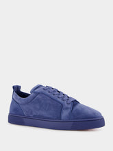 Christian Louboutin Blue Louis Orlato Denim Velours Suede Sneakers