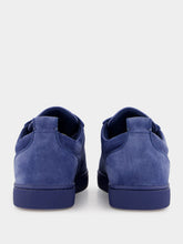 Christian Louboutin Blue Louis Orlato Denim Velours Suede Sneakers