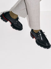 Christian Louboutin Black Our Pabelito Calf Leather Derby Shoes