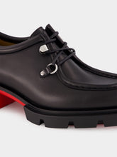 Christian Louboutin Black Our Pabelito Calf Leather Derby Shoes