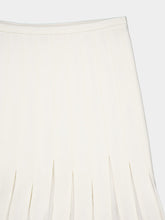Gabriela Hearst Binka Pleated Virgin Wool Skirt