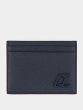 Christian Louboutin Groovy Blue Calf Leather Card Holder