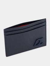Christian Louboutin Groovy Blue Calf Leather Card Holder
