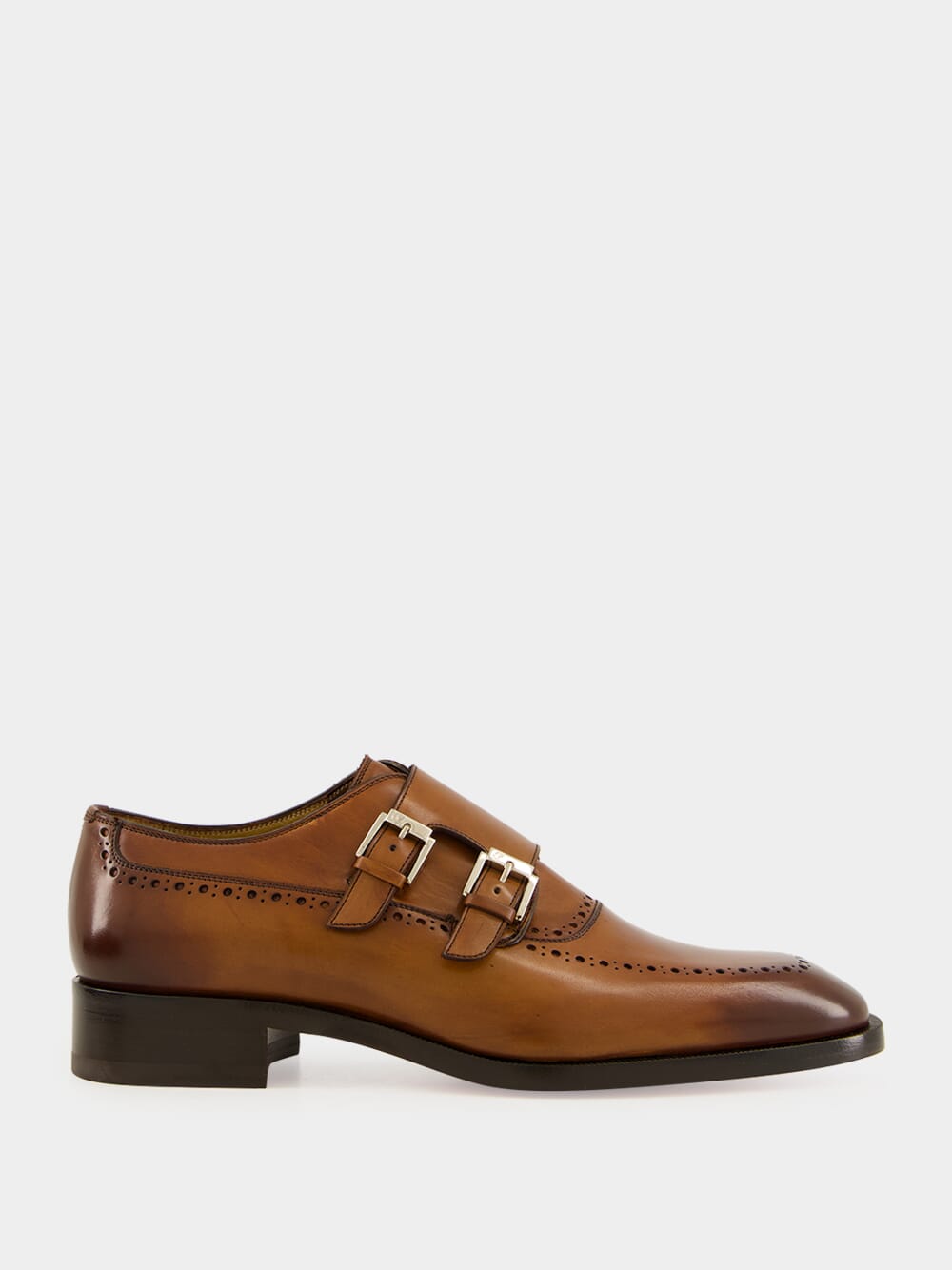 Christian Louboutin Sartok Monk Strap Havane Patina Leather  display picture 1