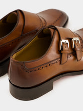 Christian Louboutin Sartok Monk Strap Havane Patina Leather Shoes