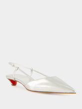 Christian Louboutin Miss Z Slingina 25 Slingback Pump in Silver