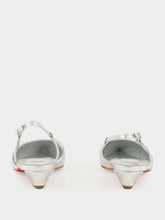 Christian Louboutin Miss Z Slingina 25 Slingback Pump in Silver