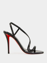 Christian Louboutin Rosa Z 100 Sandal in Black Patent Calf Leather
