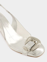 Christian Louboutin Minny Bubble Sling 70 mm Silver Slingbacks