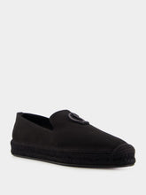 Christian Louboutin Nanou Mooncrest Ivy Black Cotton Espadrilles