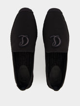 Christian Louboutin Nanou Mooncrest Ivy Black Cotton Espadrilles