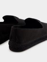 Christian Louboutin Nanou Mooncrest Ivy Black Cotton Espadrilles