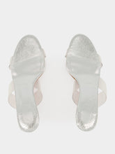 Christian Louboutin Just Nothing 55 Silver Mules