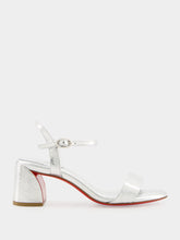 Christian Louboutin Silver Miss Jane 55 Iridescent Sandals