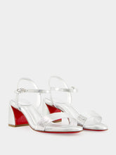 Christian Louboutin Silver Miss Jane 55 Iridescent Sandals