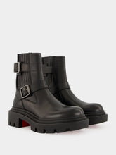 Christian Louboutin Black Oxybootie College Calf Leather Boots