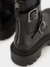 Christian Louboutin Black Oxybootie College Calf Leather Boots