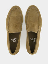 Christian Louboutin Silex Moonboat Suede Loafers