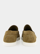 Christian Louboutin Silex Moonboat Suede Loafers