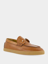 Christian Louboutin Chambeliboat Havane Leather Boat Shoes