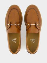 Christian Louboutin Chambeliboat Havane Leather Boat Shoes