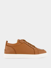 Christian Louboutin Cuoio Brown Rantulow Calf Leather Sneakers