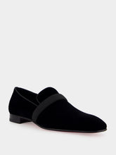 Christian Louboutin Dandydeco Flat Loafers in Black Veau Velours