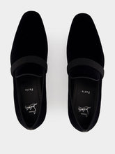 Christian Louboutin Dandydeco Flat Loafers in Black Veau Velours