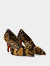 Christian Louboutin Miss Z 80 Bengali Print Leather Pumps