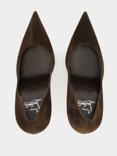 Christian Louboutin Cafe Brown Miss Z 100 Suede Pumps