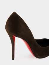 Christian Louboutin Cafe Brown Miss Z 100 Suede Pumps