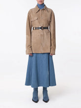 Gabriela Hearst Dion Light Blue Denim Maxi Skirt