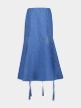 Gabriela Hearst Dion Light Blue Denim Maxi Skirt