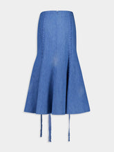 Gabriela Hearst Dion Light Blue Denim Maxi Skirt