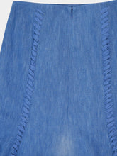 Gabriela Hearst Dion Light Blue Denim Maxi Skirt