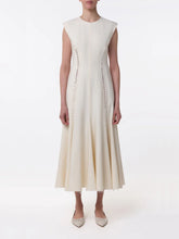 Gabriela Hearst Ivory Kendal Laces Midi Wool Dress