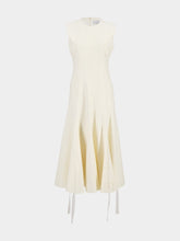 Gabriela Hearst Ivory Kendal Laces Midi Wool Dress