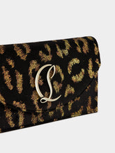 Christian Louboutin Loubi54 Leo Velvet Silk Clutch